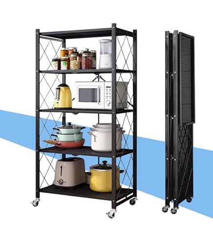 Amazon｜5段スチールラック 棚 メタルラック キッチンラック